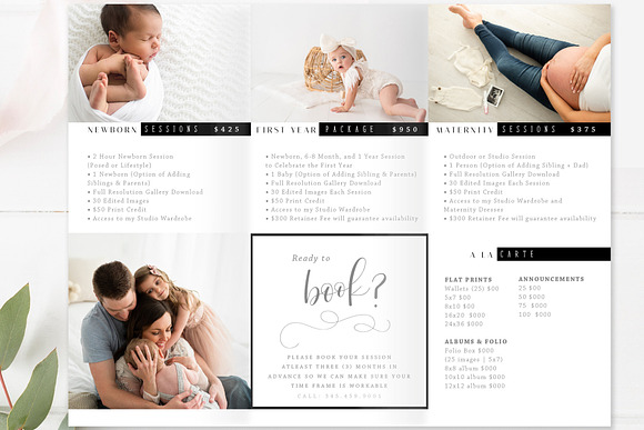 Photography Trifold Brochure PSD in Brochure Templates - product preview 1