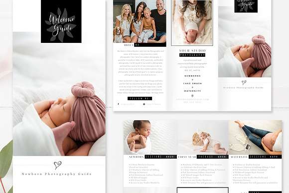 Photography Trifold Brochure PSD in Brochure Templates - product preview 3