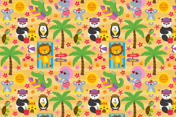 summer with animals in Illustrations - product preview 2