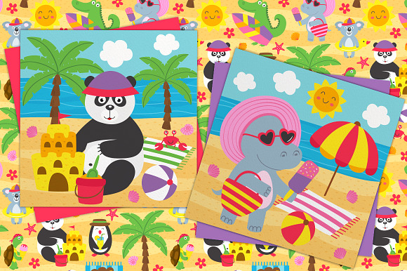 summer with animals in Illustrations - product preview 5