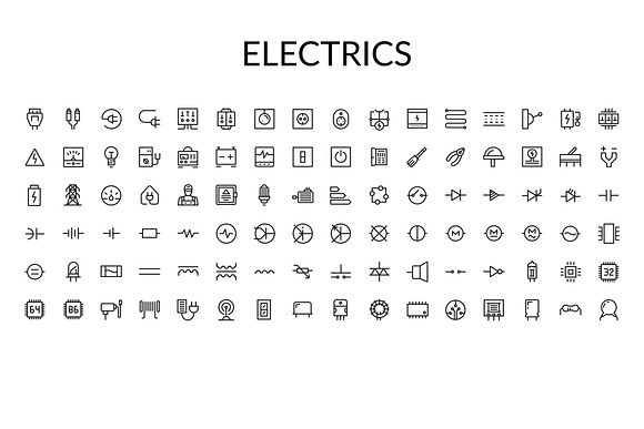 Line icons minimalism icons set in Contact Icons - product preview 4
