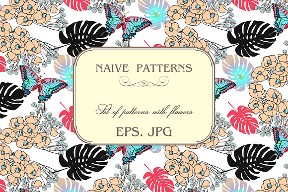 Blossom. Seamless pattern in Patterns - product preview 5