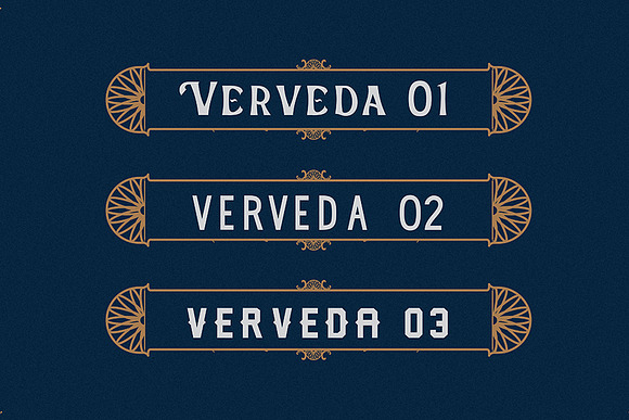 Verveda (3 fonts with extras) in Display Fonts - product preview 1