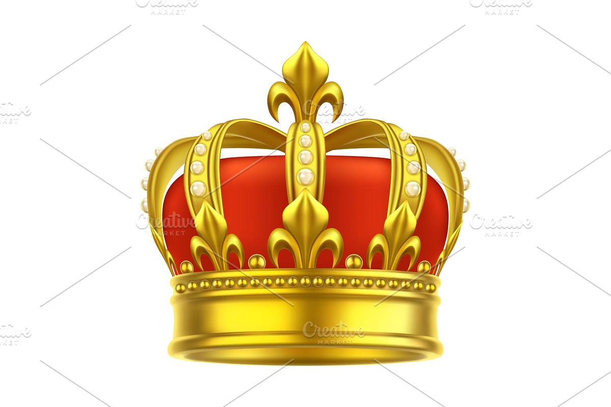 Heraldic crown icon. King, queen in Objects - product preview 8