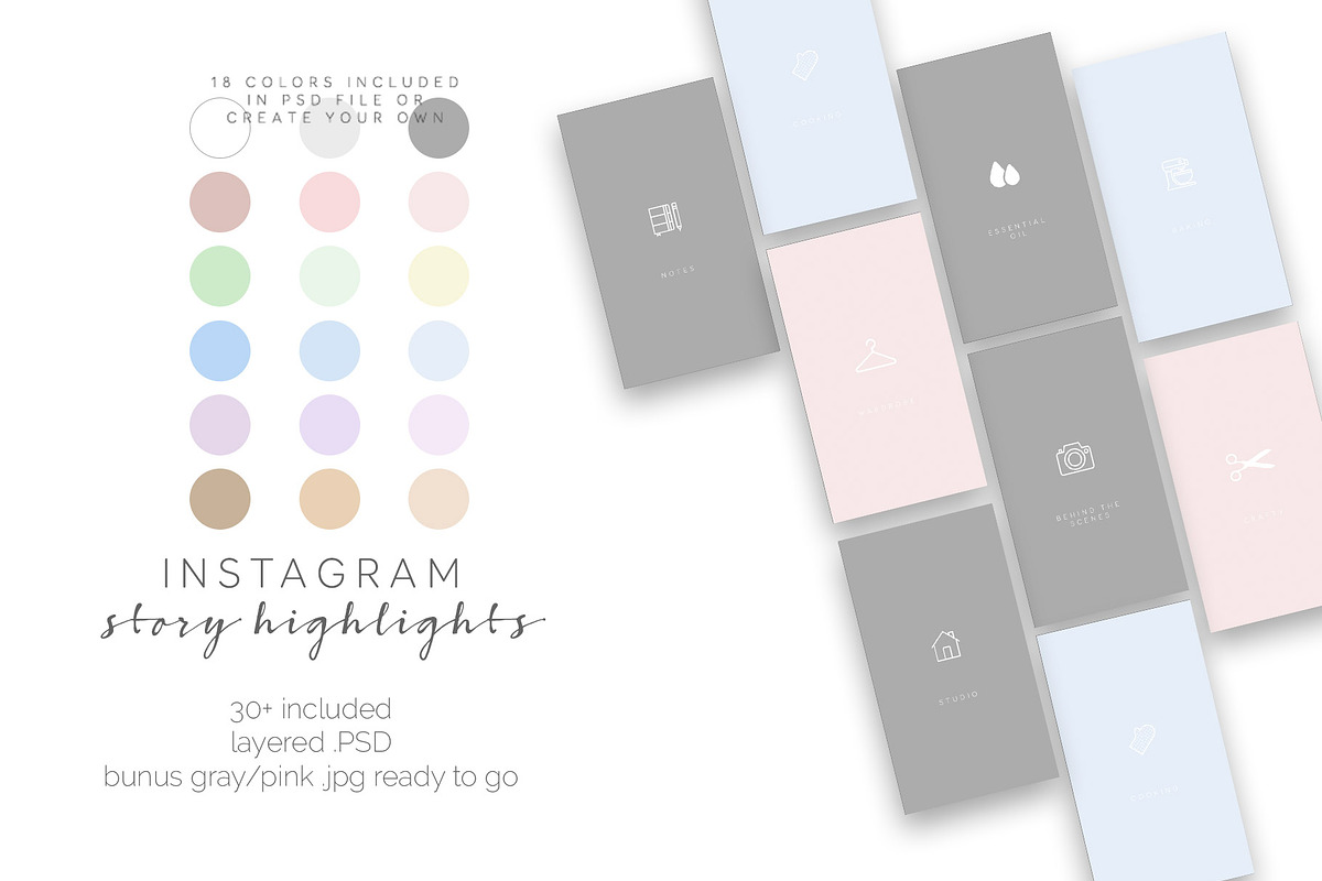 Instagram Story Highlights in Instagram Templates - product preview 8