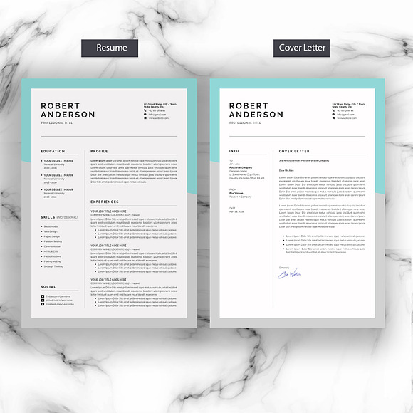 Resume/CV (3 Pages) in Resume Templates - product preview 2