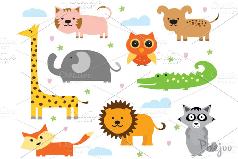 Animal Cliparts in EPS and PNG in Illustrations - product preview 8