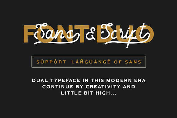 Gold Port - Font Duo with Sans in Script Fonts - product preview 5