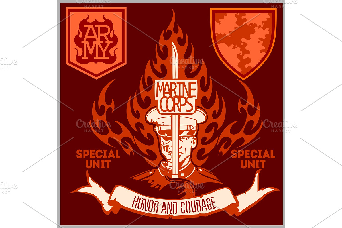 Special unit military patch - vector in Illustrations - product preview 8