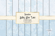 Baby Blue Lace Digital Paper