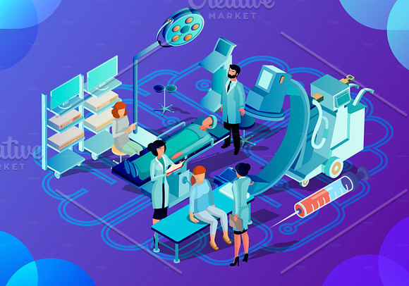 Medical Isometric Illustration in Web Elements - product preview 9