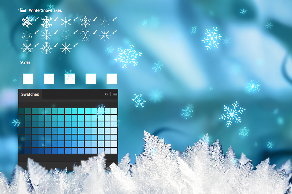 Cartoon Winter Swatches in Photoshop Color Palettes - product preview 8