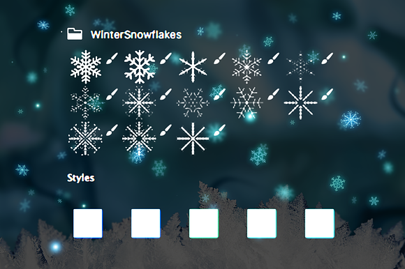 Cartoon Winter Swatches in Photoshop Color Palettes - product preview 1