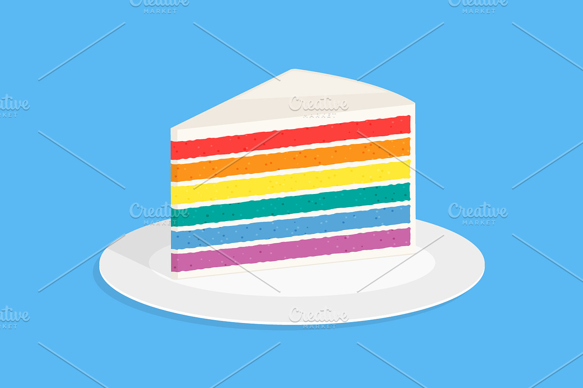 Rainbow Cake in Illustrations - product preview 8