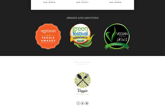 Veggie - Vegan Restaurant WP Theme in WordPress Themes - product preview 4