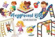 Playground Kids Clip Art Collection