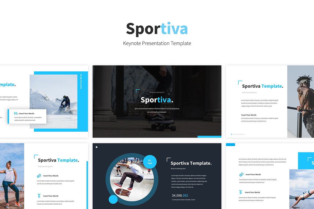 Sportiva Keynote Template in Keynote Templates - product preview 8