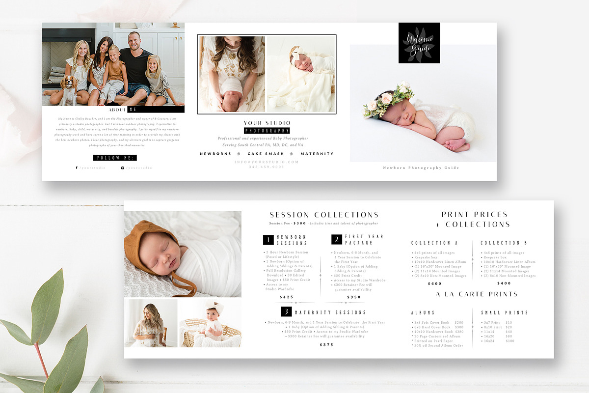 Photography Brochure Template in Brochure Templates - product preview 8