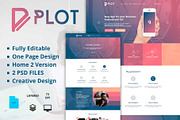 Plot One Page PSD Template