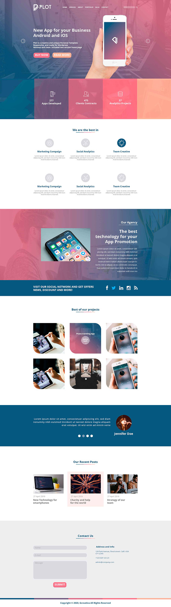 Plot One Page PSD Template in Landing Page Templates - product preview 1
