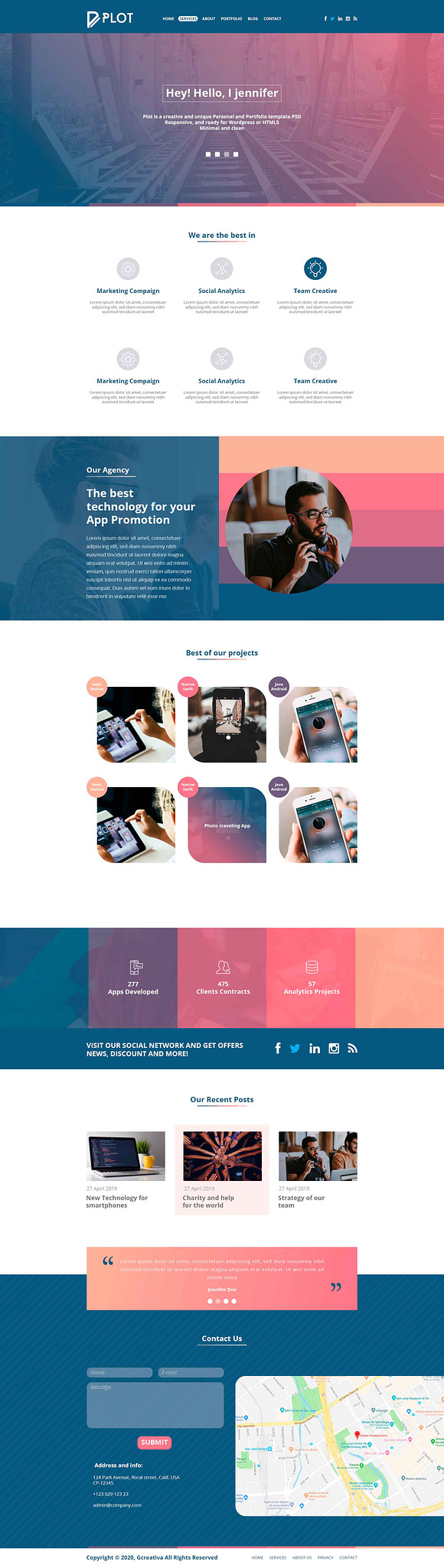Plot One Page PSD Template in Landing Page Templates - product preview 2