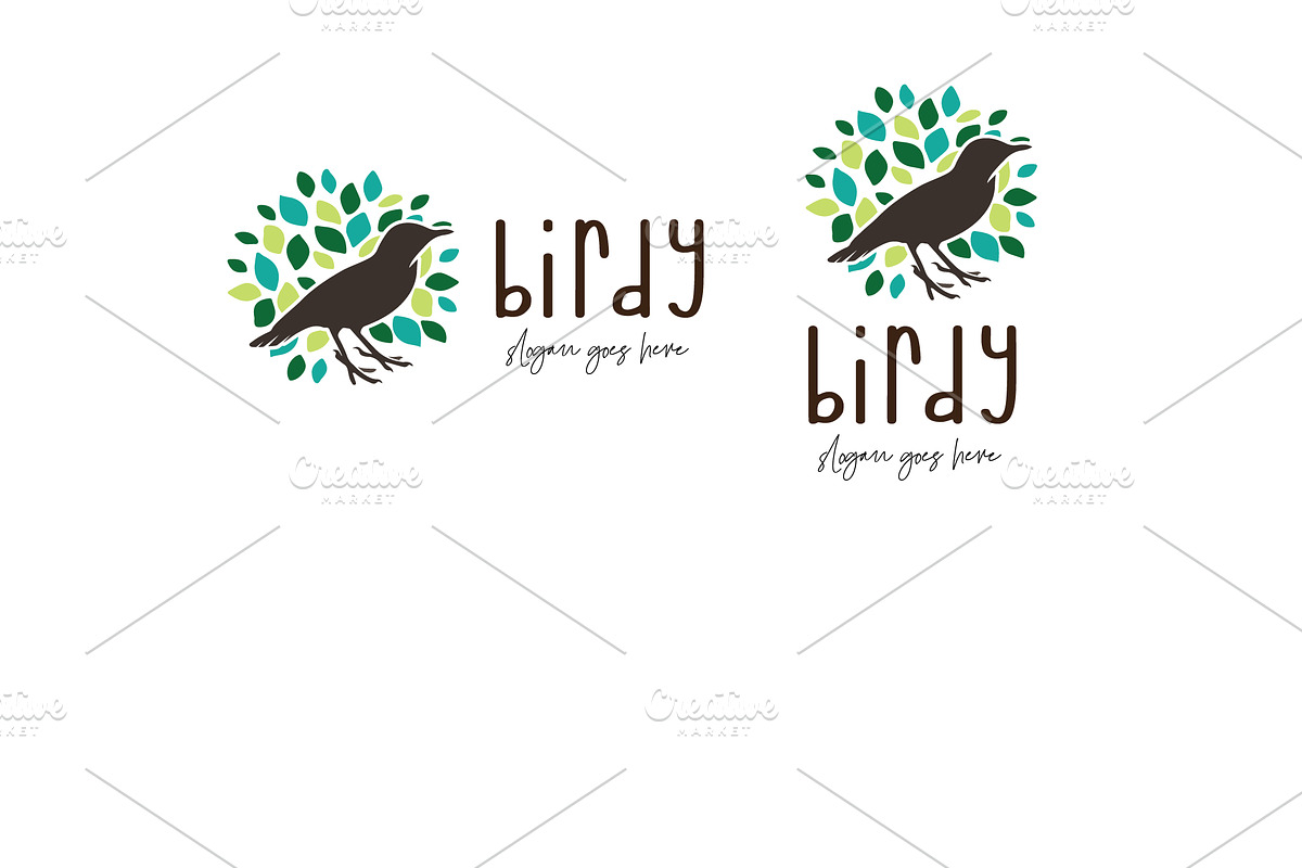 bird naturaly logo in Logo Templates - product preview 8
