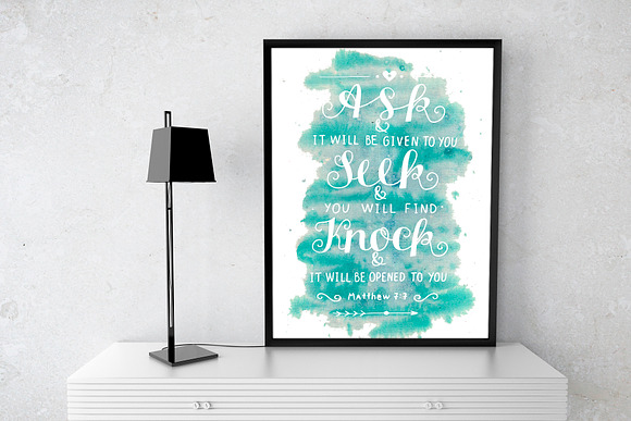 BUNDLE 74 BIBLE QUOTES in Illustrations - product preview 11