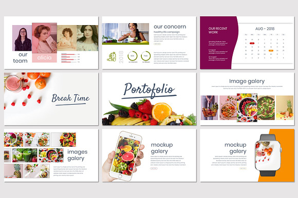 Tutti Frutti - Google Slides Templat in Google Slides Templates - product preview 3