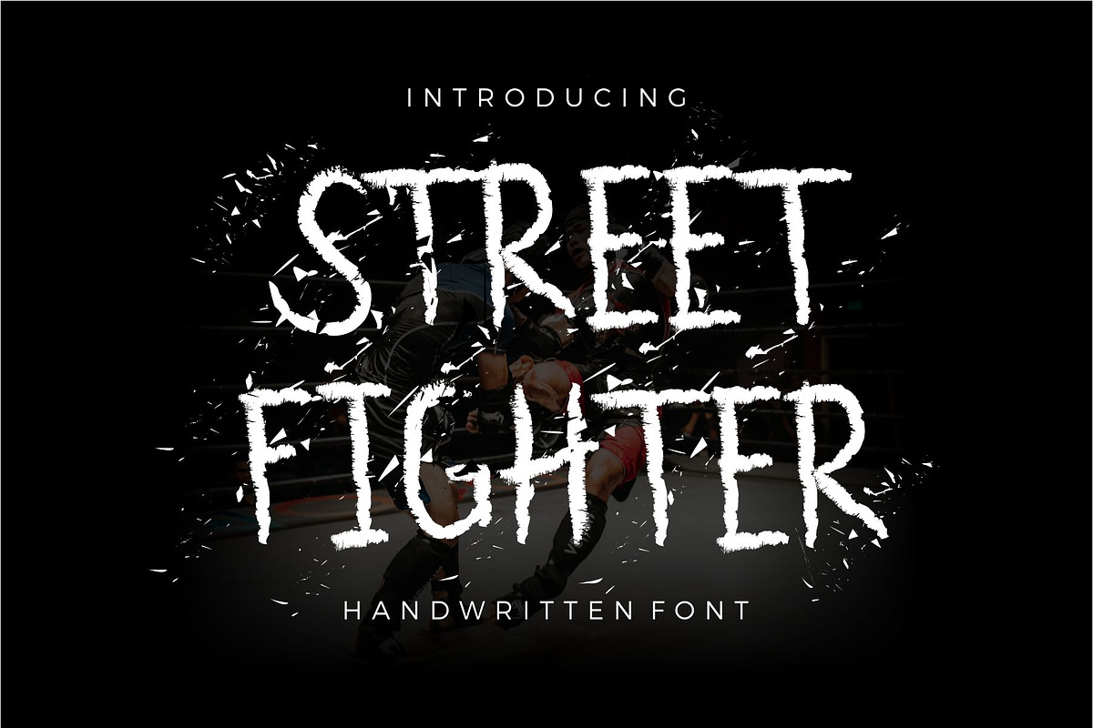 FONT STREET FIGHTER in Display Fonts - product preview 8