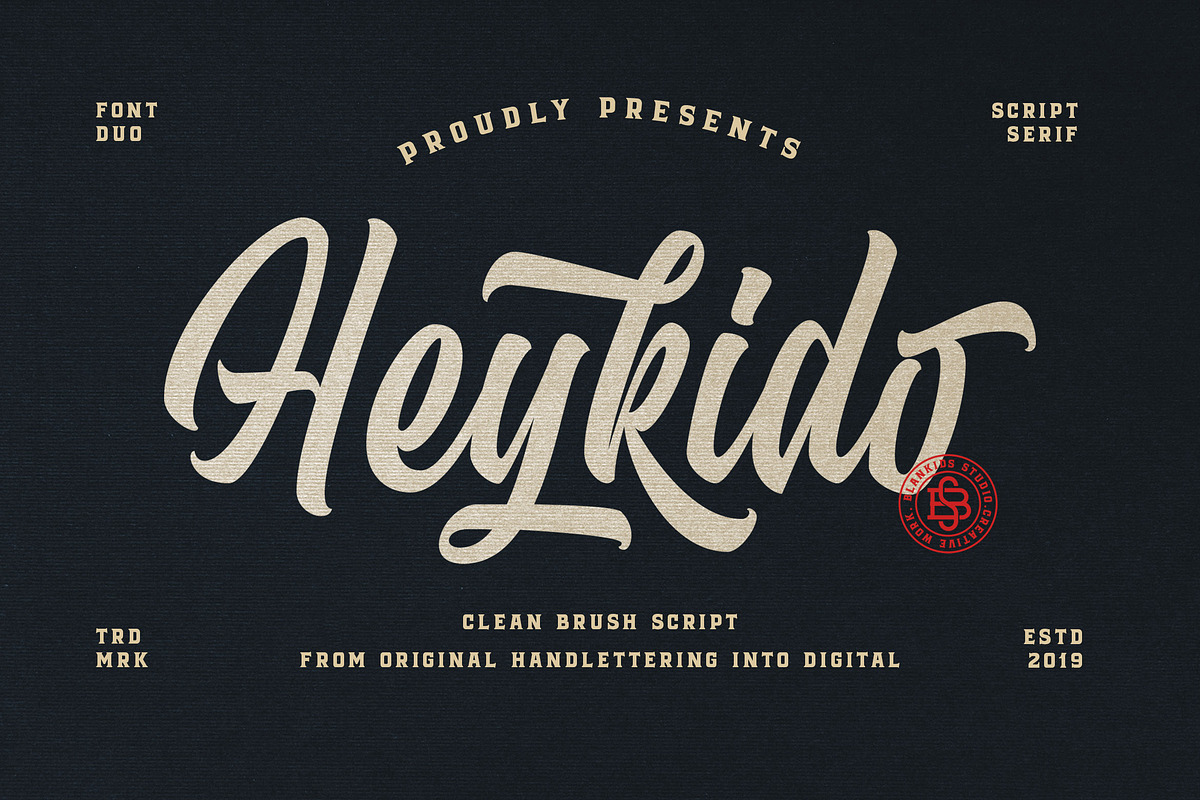 Heykido Script & Serif in Display Fonts - product preview 8