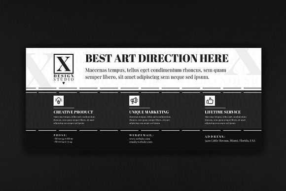 X Design Studio Branding Identity in Stationery Templates - product preview 6