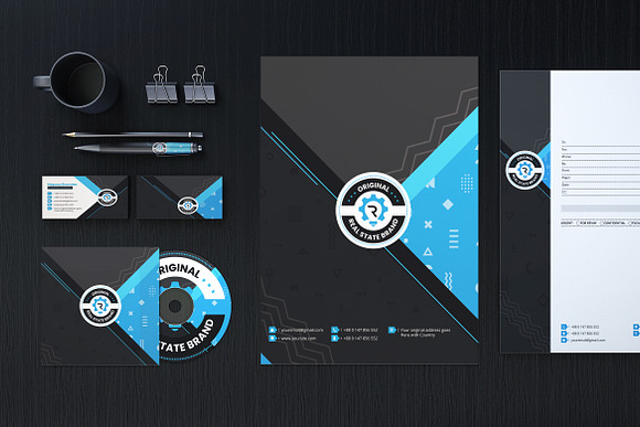 Real State Branding Identity in Stationery Templates - product preview 1