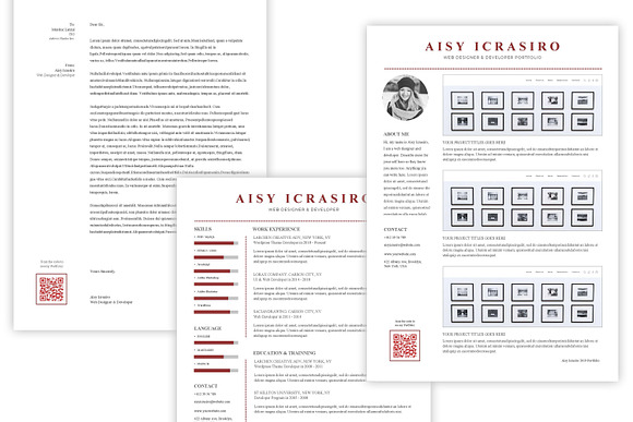 Resume CV - Cover Latter - Portfolio in Letter Templates - product preview 1