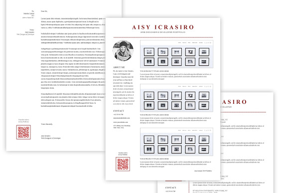 Resume CV - Cover Latter - Portfolio in Letter Templates - product preview 3