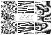 Waves. Seamless Patterns Set 1