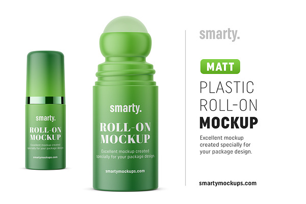 Plastic roll-on bottle / matt
