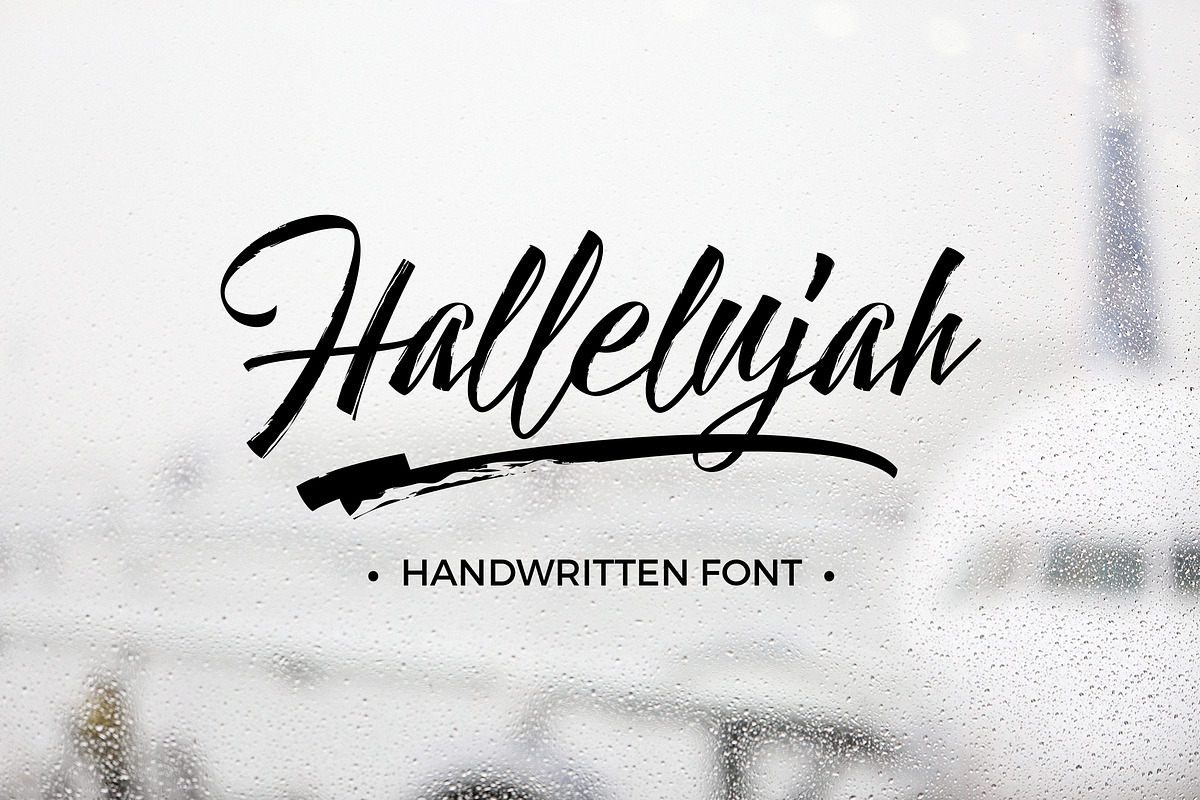 Hallelujah in Display Fonts - product preview 8