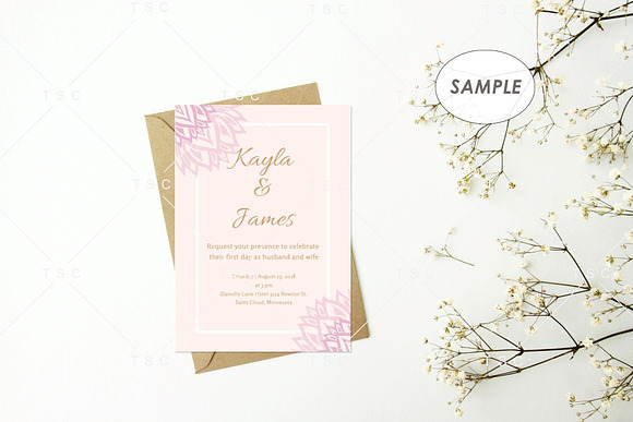 5" x 7" Card Mockup in Mockup Templates - product preview 2
