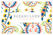 Suzani Luxe, Exquisite Hand Painted!