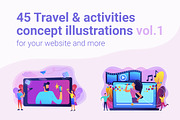 Travel concept illustrations