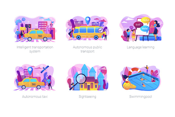 Travel concept illustrations in UI Kits and Libraries - product preview 5
