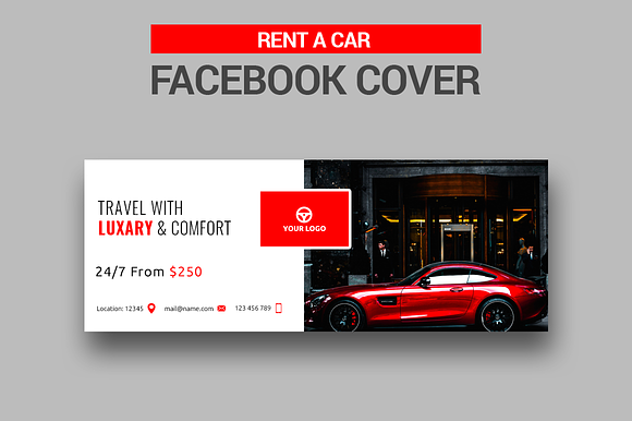Rent a Care - Facebook Covers in Facebook Templates - product preview 2