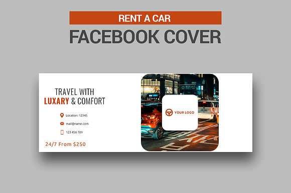 Rent a Care - Facebook Covers in Facebook Templates - product preview 5