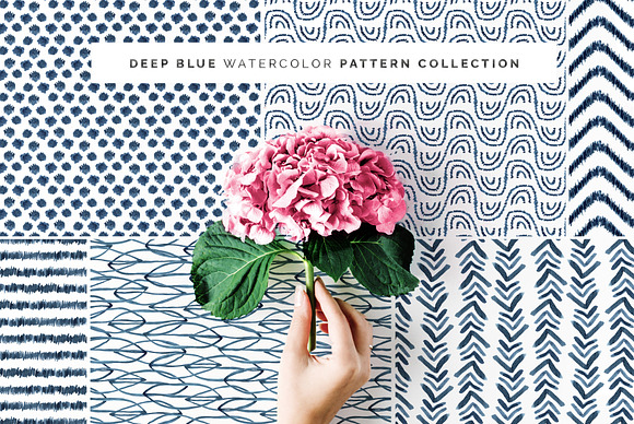 30 Seamless Watercolor Patterns in Patterns - product preview 3