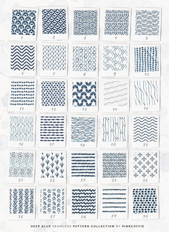 30 Seamless Watercolor Patterns in Patterns - product preview 6