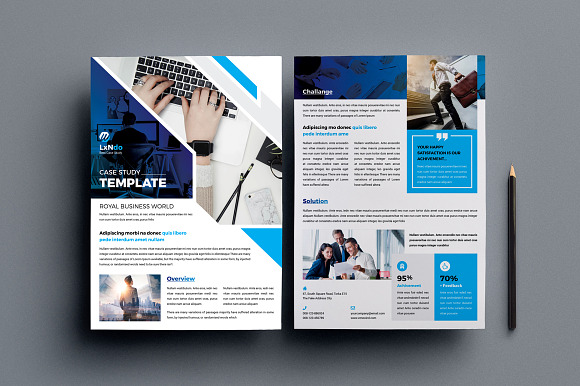 Case Study Template in Flyer Templates - product preview 1