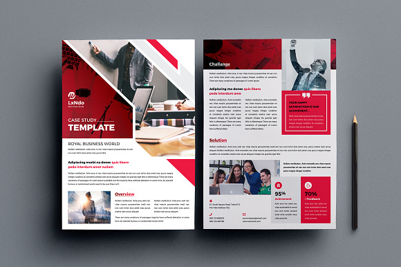 Case Study Template in Flyer Templates - product preview 2