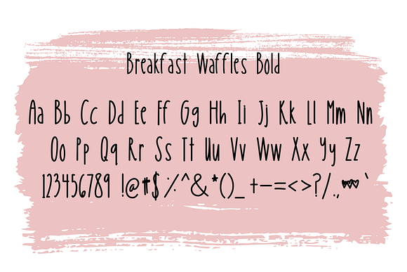 Breakfast Waffles Font in Sans-Serif Fonts - product preview 2