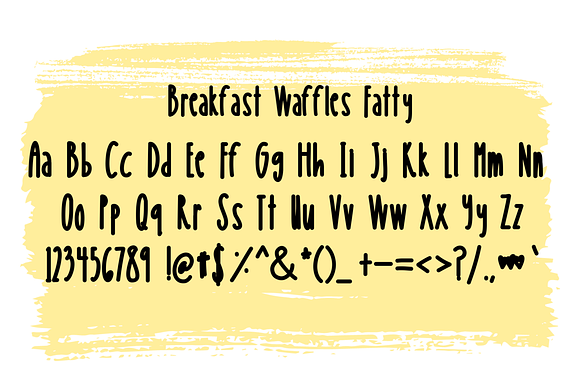 Breakfast Waffles Font in Sans-Serif Fonts - product preview 3