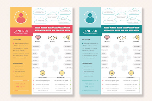 UX Workflow - Empathy Map in Stationery Templates - product preview 2